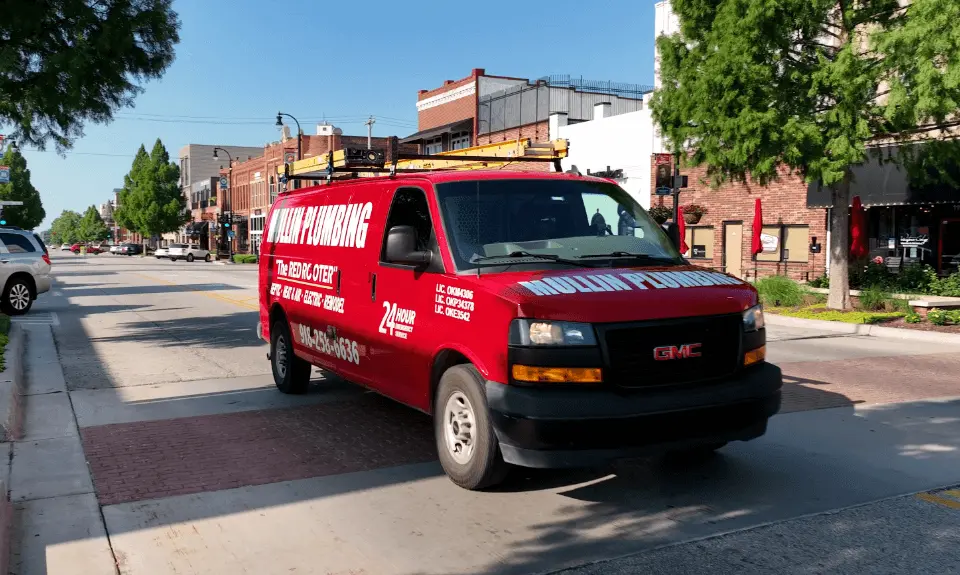 Mullin Plumbing Service Van